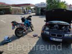 BMW E36 Baur TC4 mit 1994 Honda Transalp